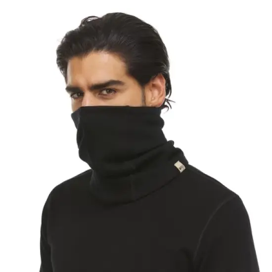 Minus33 Merino Wool Expedition - Brushed Neck Gaiter Kodiak Fleece Black image {1}