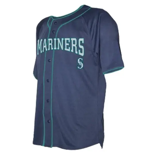 MLB Seattle Mariners Men's Button-Down Jersey image {1}