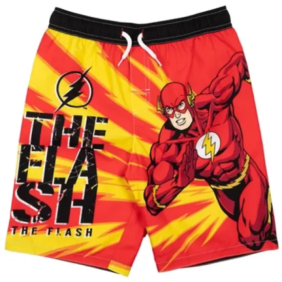 DC Comics Justice League Batman Superman The Flash 3 Pack Swim Trunks Little Kid to Big Kid image {3}