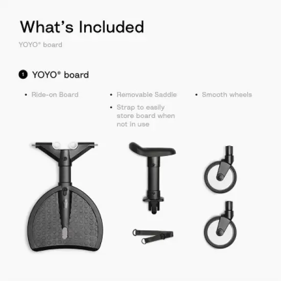 Stokke YOYO Board - 2 Years and Up - Black image {2}