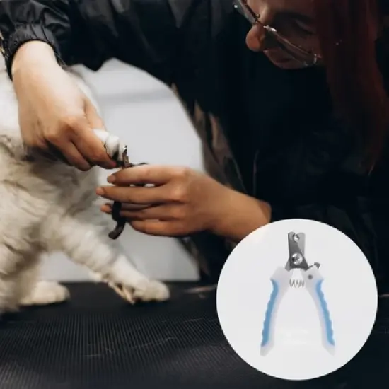 Unique Bargains Durable Straight Handle Pet Nail Clippers 4.72"x2.76" 1 Pc image {1}