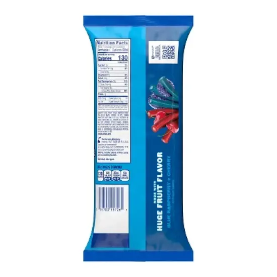 Jolly Rancher Ropes Blue Raspberry and Cherry Flavored Candy Laydown Bag - 10oz image {3}