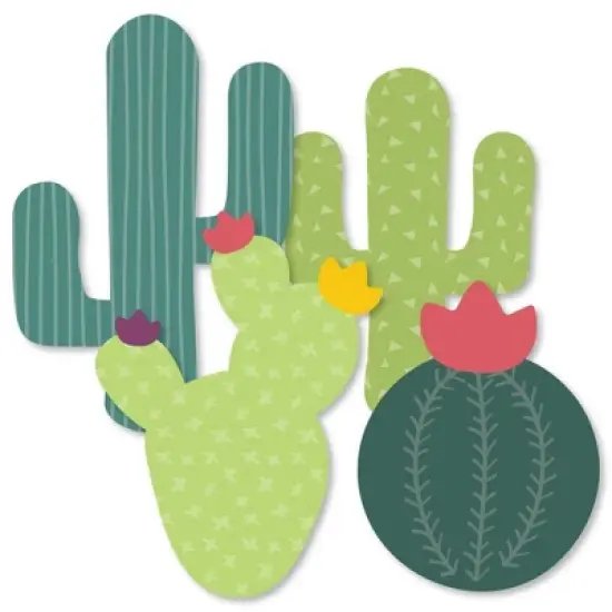 Big Dot of Happiness Prickly Cactus Party - Cactus Decorations DIY Fiesta Party Essentials - Set of 20 image {1}