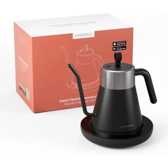 CROWNFUL Smart Electric Gooseneck Kettle with 4 Variable Presets, &plusmn;1℉ Temperature Control image {9}