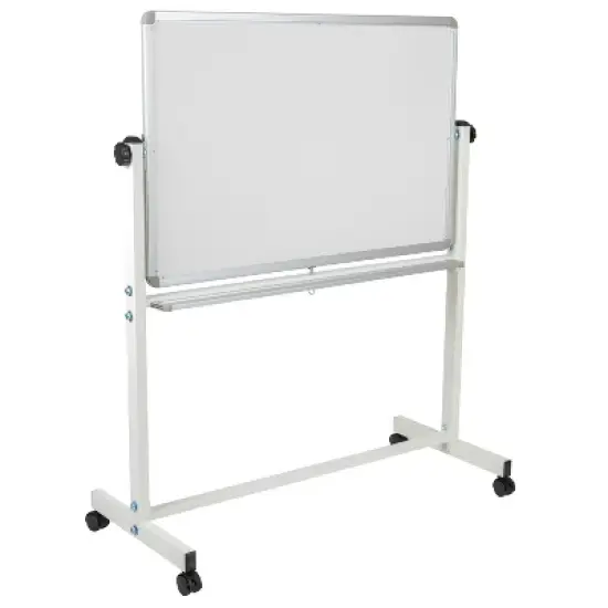 Flash Furniture HERCULES Series Double-Sided Mobile White Board Stand with Pen Tray image {13}