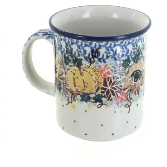 Blue Rose Polish Pottery 236 Ceramika Artystyczna Small Coffee Mug image {7}