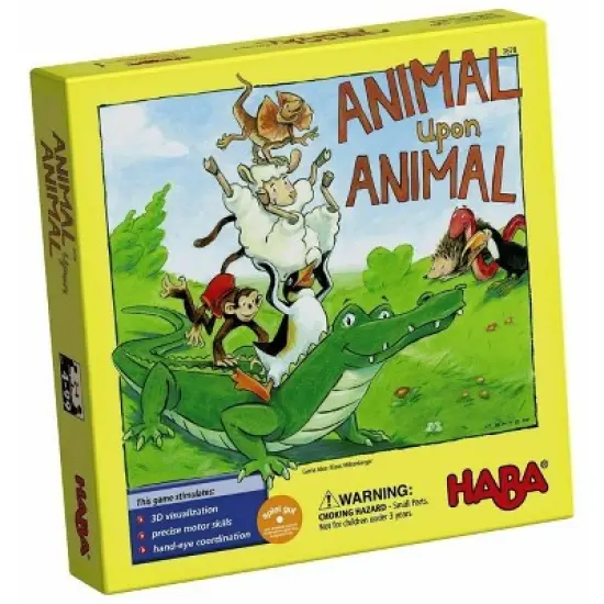 HABA Animal Upon Animal - Classic Wooden Stacking Game (Made in Germany) image {9}