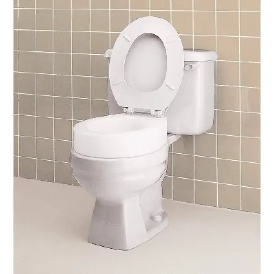 Carex Toilet Seat Elevator - For Standard Sized Seats - White image {1}