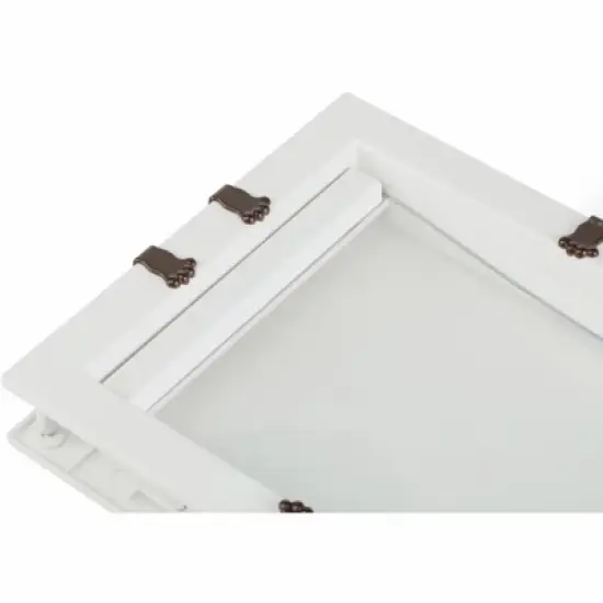 PawsMark Plastic Pet Door with Soft Window Flap for Interior or Exterior image {8}