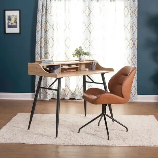 Devonport Swivel Office Chair Black/Copper - Calico Designs image {1}