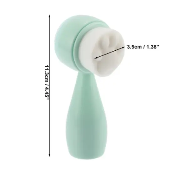Unique Bargains Soft Silicone Synthetic Fiber Wool Cleansing Brush Cat's Paw 4.45"x1.69" 1 Pc image {3}