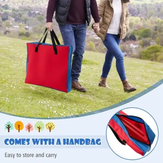 Costway Wall Mounted or Tabletop Giant 4 in a Row Jumbo 4-to-Score Connect Game Set Blue\Red\Green\Orange image {4}