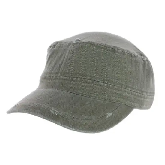 David & Young Women's Distressed Solid Color Cadet Hat image {5}