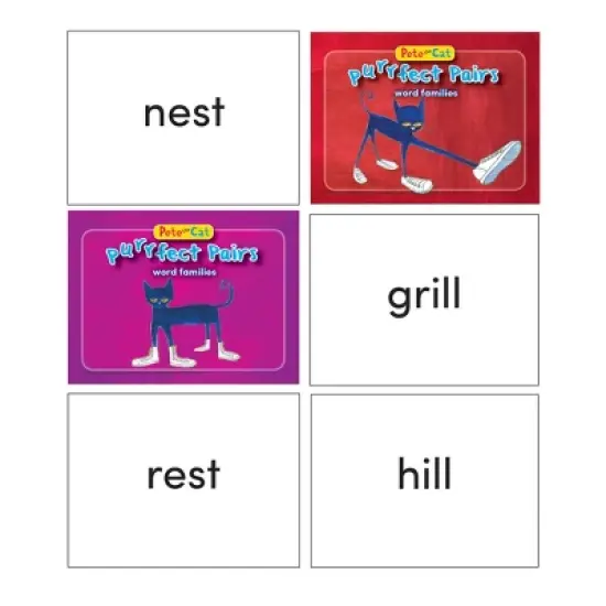 Edupress Pete the Cat Purrfect Pairs Game: Word Families image {2}