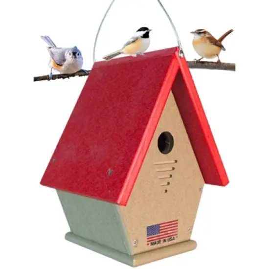 JCS Wildlife Wren, Chickadee, and Warbler Chateau Birdhouse image {8}