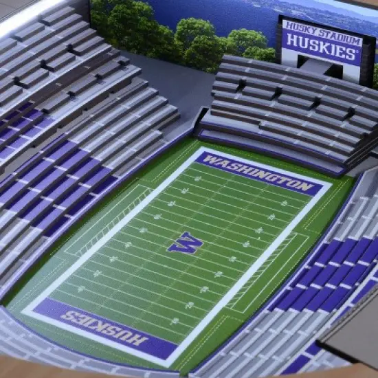 NCAA Washington Huskies 25-Layer StadiumViews Lighted End Table image {2}