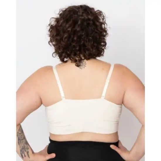 AnaOno Women's Post-Surgery Soft Leslie Leisure Bralette Black - Large image {1}