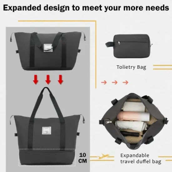 Lycvki 2 Piece 20in+24in Luggage Set with Bags and Expanable Spinner Wheels with TSA Lock image {6}