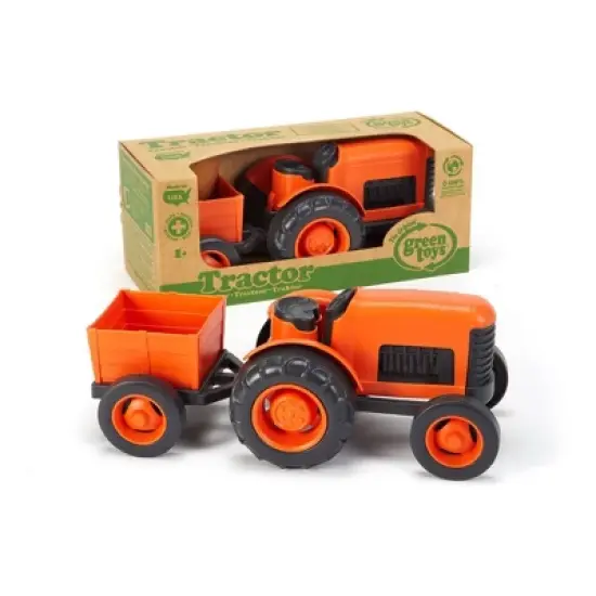 Green Toys Tractor Vehicle - Orange image {2}
