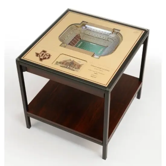 NCAA Texas A&M Aggies 25-Layer StadiumViews Lighted End Table image {5}