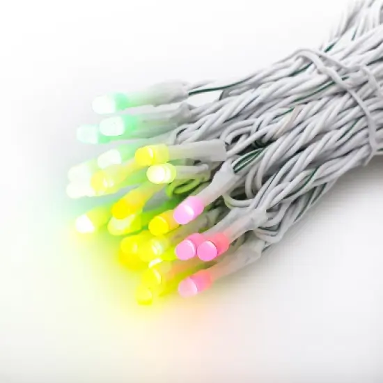 Home Heritage 7' Icicle Style Holiday Lights, App Controlled, 50 RGB LEDs 4 Pack image {1}