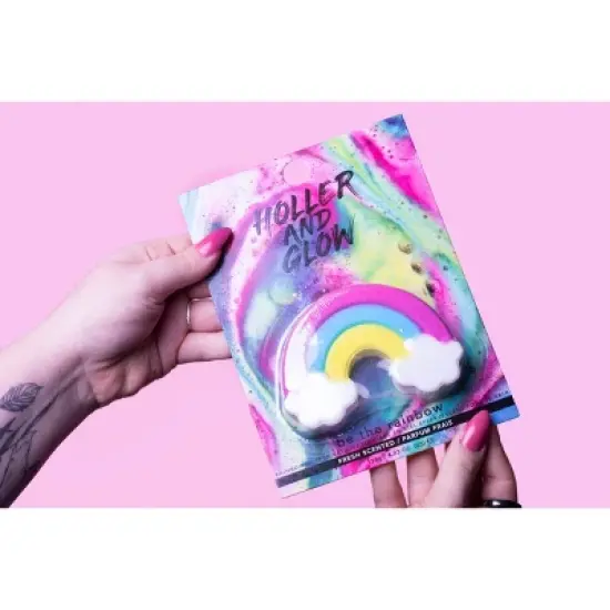 Holler and Glow Be The Rainbow Fresh Bath Bomb - 4.2oz image {3}