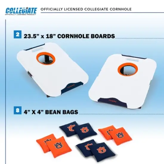 NCAA Auburn Tigers All-Weather Travel Cornhole Set image {1}