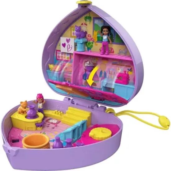 Polly Pocket Starring Shani Art Studio Compact Miniature Playset image {3}