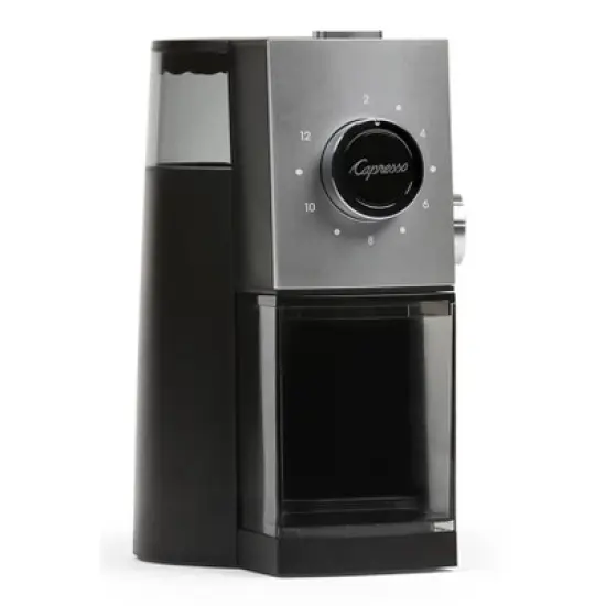 Capresso Coffee Disk Burr Grinder Grind Select &ndash; Black/Silver 597.04": 15 Settings, Espresso & Coffee Bean Grinder image {3}
