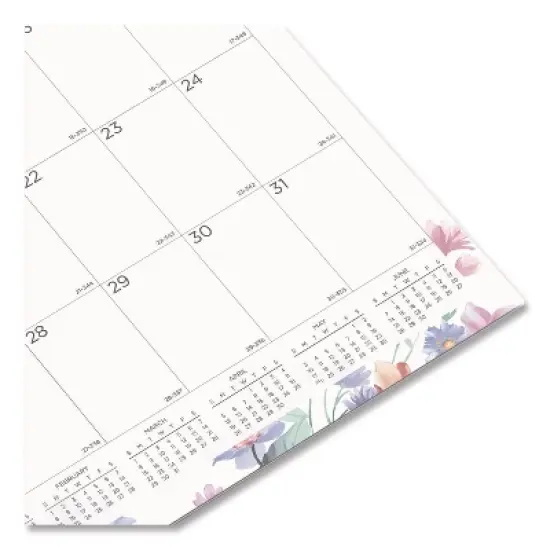 12-Month Colorful Wall Calendar, Passion Floral Artwork, 12 x 17, White/Multicolor Sheets, 12-Month (Jan to Dec): 2026 image {2}