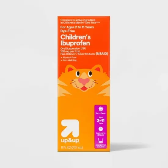 Ibuprofen 100mg Child DF NSAID Berry Suspension - 8 fl oz - up&up&trade; image {5}