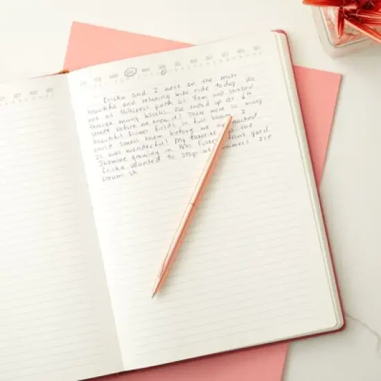 Juvale 12 Pack Ballpoint Rose Gold Pens for Women and Men, Business Students, Teachers, Office Supplies, New Employee Welcome Gifts, Guestbook, 6.4" image {1}