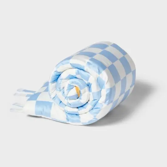 Blue Checkered Kids' Sleeping Bag - Pillowfort&trade; image {2}