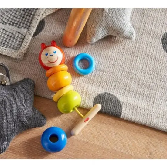 HABA Threading Game Caterpillar (Made in Germany) image {2}