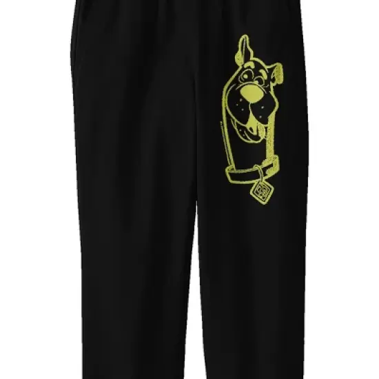 Scooby Doo Neon Scooby Youth Black Graphic Sweatpants image {1}