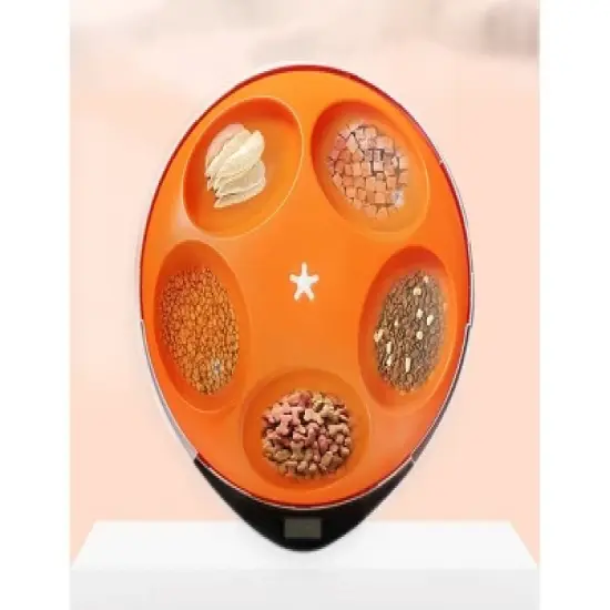 MPM 5 Meal Automatic Wet and Dry Food Pet Feeder, WiFi Feeder with APP Control for Cat and Small & Medium Dog, Batteries & USB Power Supply image {3}