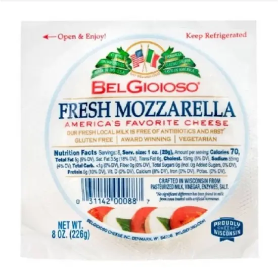 BelGioioso Fresh Mozzarella All-Natural Cheese - 8oz image {5}