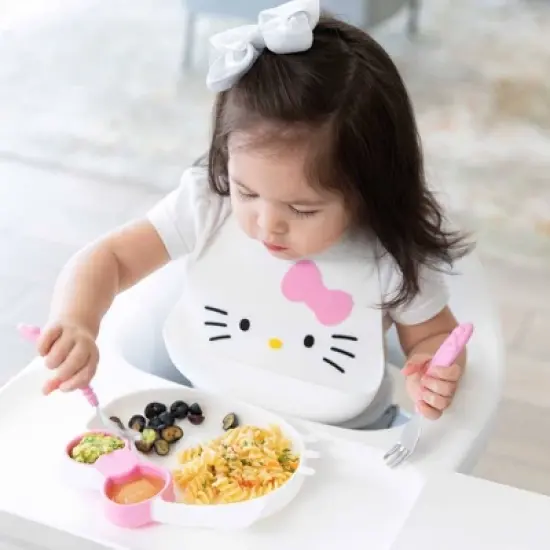 Hello Kitty Silicone Molded Bib image {2}