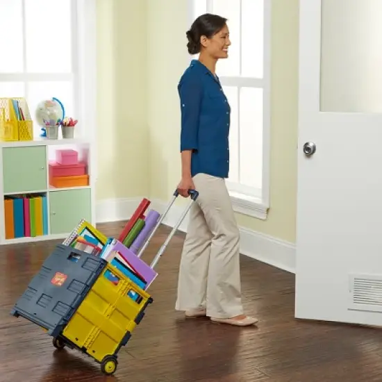 Educational Insights Teacher Tote-All Rolling Crate for Teachers image {2}