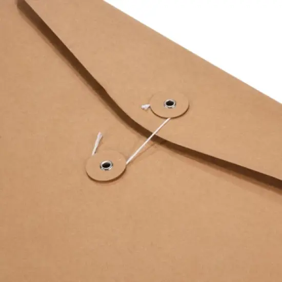 Unique Bargains Paper Document Letter Organizing A4 File Envelopes Brown image {3}