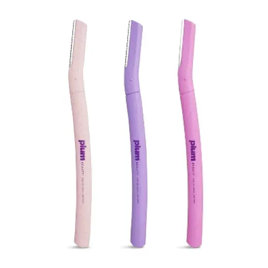 Plum Beauty Dermaplaning Facial Razors - 3pk image {1}