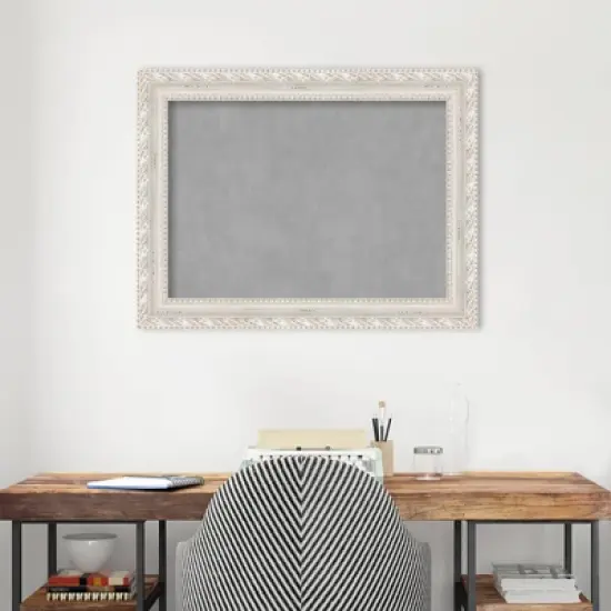 34"x26" Opera Framed Magnetic Board Off-White - Amanti Art: Real Wood, Steel, Wall Mount, Home & Office Decor image {6}