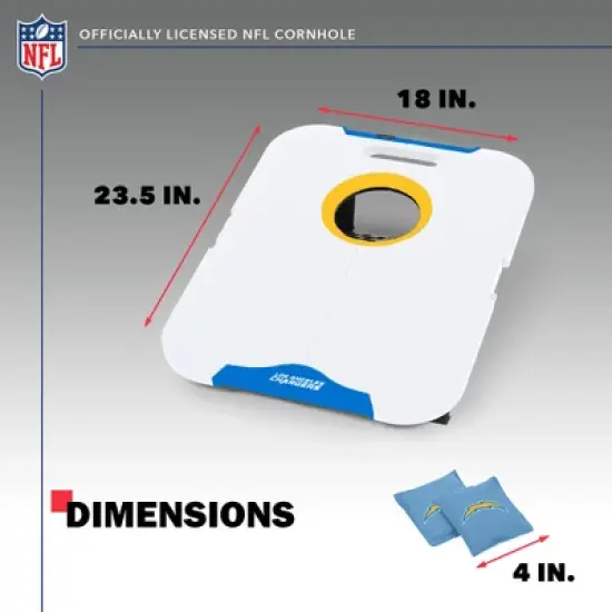 NFL Los Angeles Chargers All-Weather Travel Cornhole Set image {4}