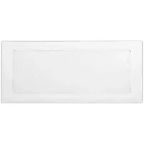 LUX #10 Full Face Window Envelopes (4 1/8 x 9 1/2) 500/Pack 80lb. White (FFW-10-80W-500) image {2}