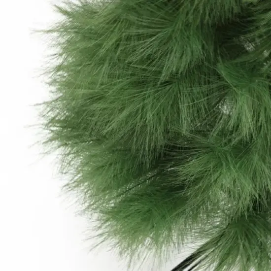 LuxenHome 6Ft Holiday Slim Artificial Pampas Grass Tree in Green image {7}