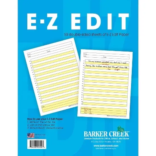 Barker Creek E-Z Edit Paper Packet 5+ Age BC5502 image {1}