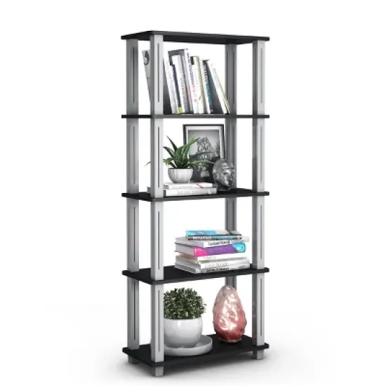 Tangkula 5-Tier Storage Rack Display Shelves Bookshelf for Home Office image {5}