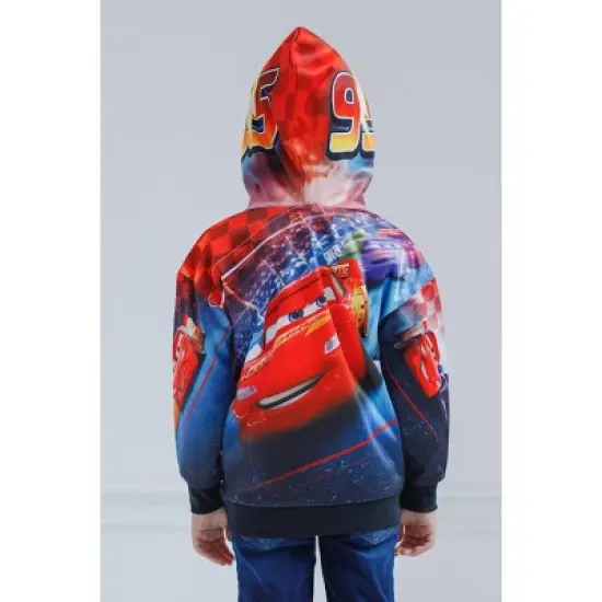 Disney Pixar Cars Lightning McQueen Fleece Pullover Hoodie Toddler to Big Kid image {4}