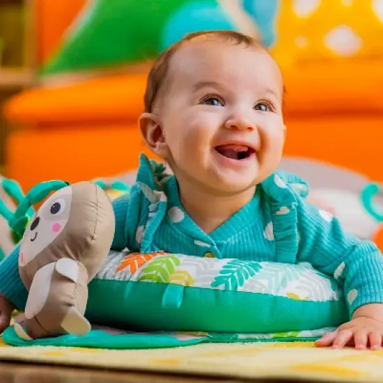 Bright Starts Tummy Time Prop and Playmat - Sloth image {8}