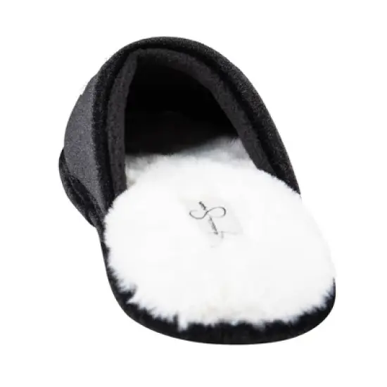 Jessica Simpson Women's Velour Slip-On Moon & Star Embellished Slipper image {5}